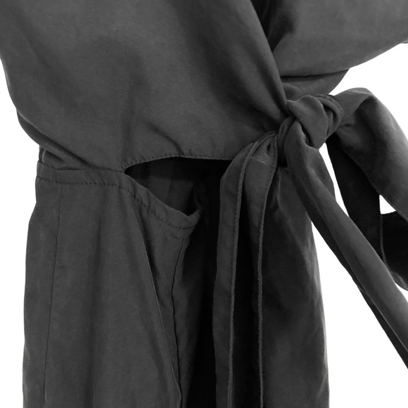 URBAN OUTFITTERS Silence Noise Wide Leg Kimono Wrap Crop Culotte Jumpsuit - Picture 9 of 14